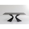 Table 200x100cm GLORIA Kare Design noir céramique