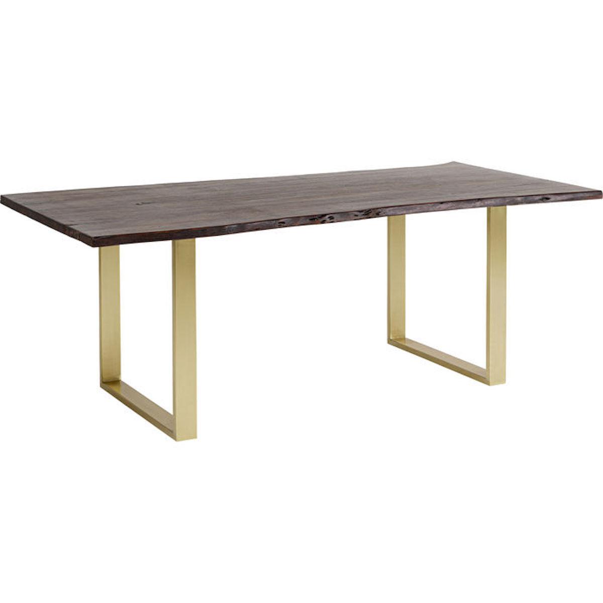 Table 200x100cm HARMONY Kare Design noyer acier brut