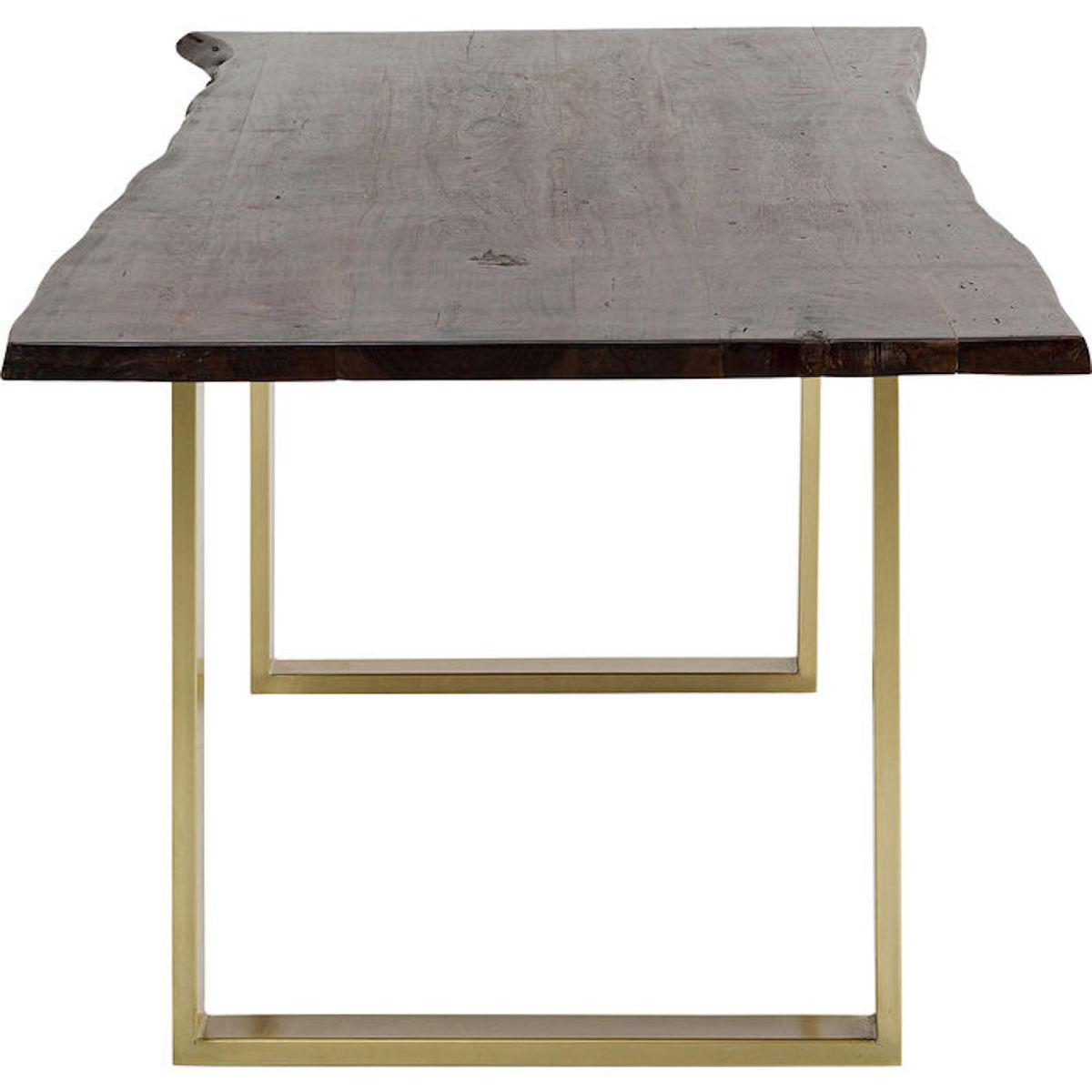 Table 200x100cm HARMONY Kare Design noyer acier brut