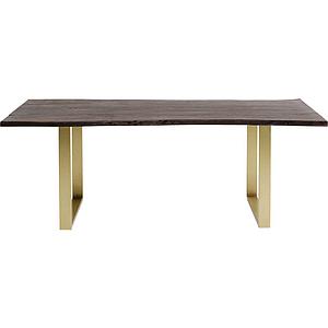 Table 200x100cm HARMONY Kare Design noyer acier brut