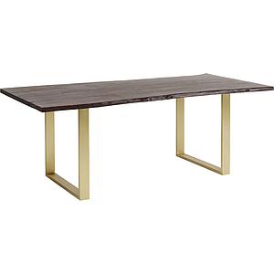 Table 200x100cm HARMONY Kare Design noyer acier brut