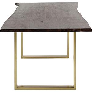 Table 200x100cm HARMONY Kare Design noyer acier brut