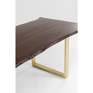 Table 200x100cm HARMONY Kare Design noyer acier brut