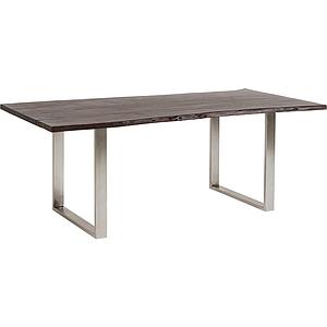 Table 200x100cm HARMONY Kare Design noyer chromé