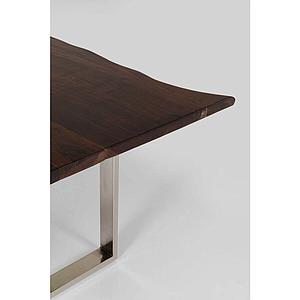 Table 200x100cm HARMONY Kare Design noyer chromé