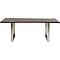 Table 200x100cm HARMONY Kare Design noyer chromé