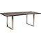 Table 200x100cm HARMONY Kare Design noyer chromé