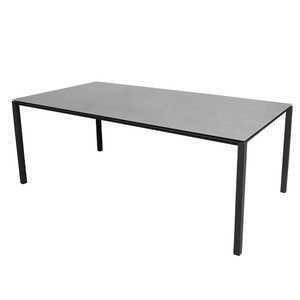 Table 200x100cm PURE Cane-line lava grey-céramique concrete grey