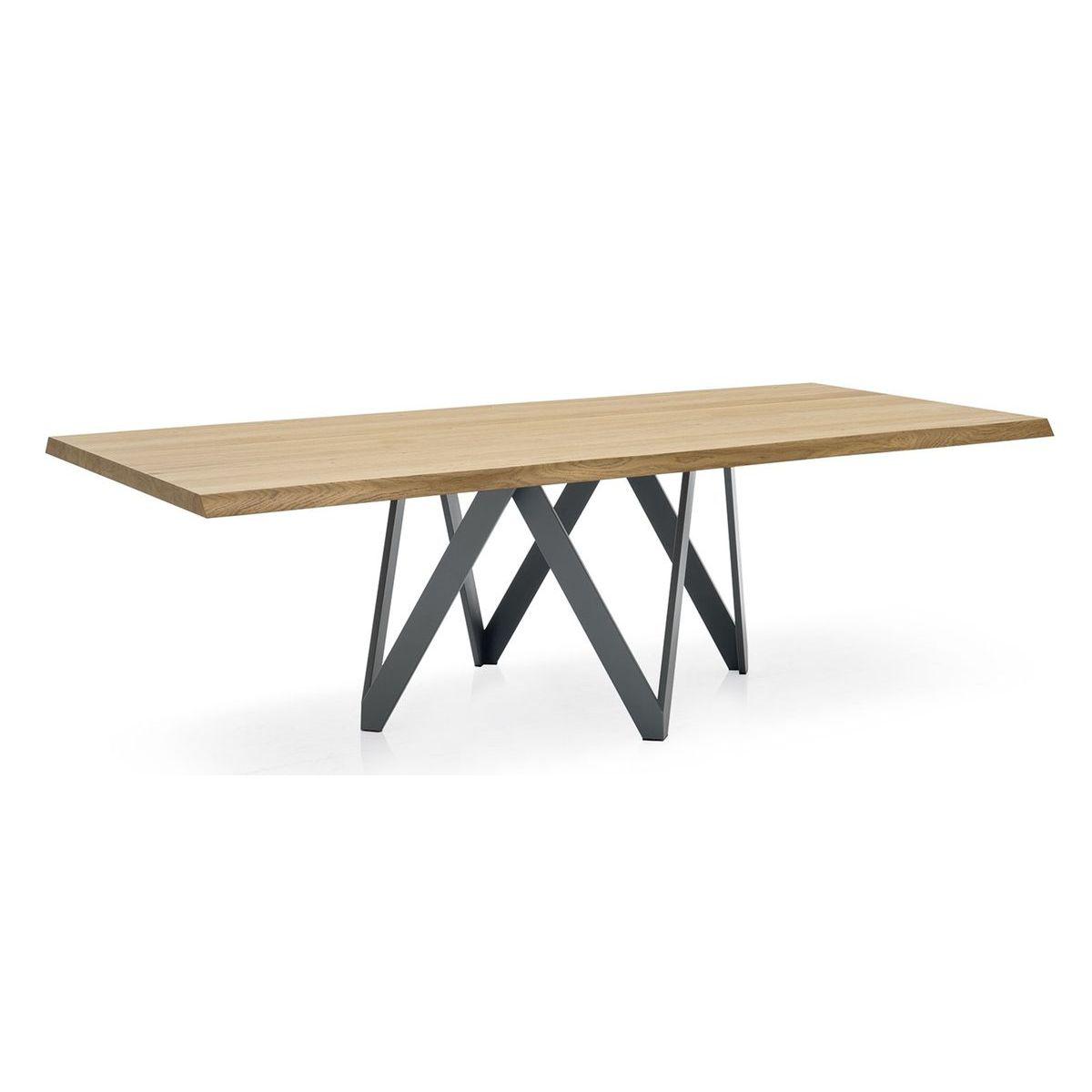 Table 200x105cm CARTESIO Calligaris chêne