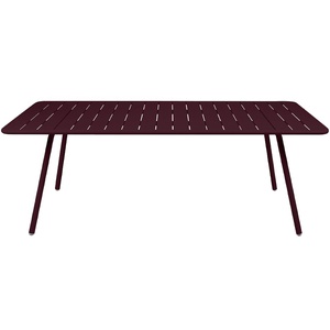 Table 207x100cm LUXEMBOURG Fermob cerise noir