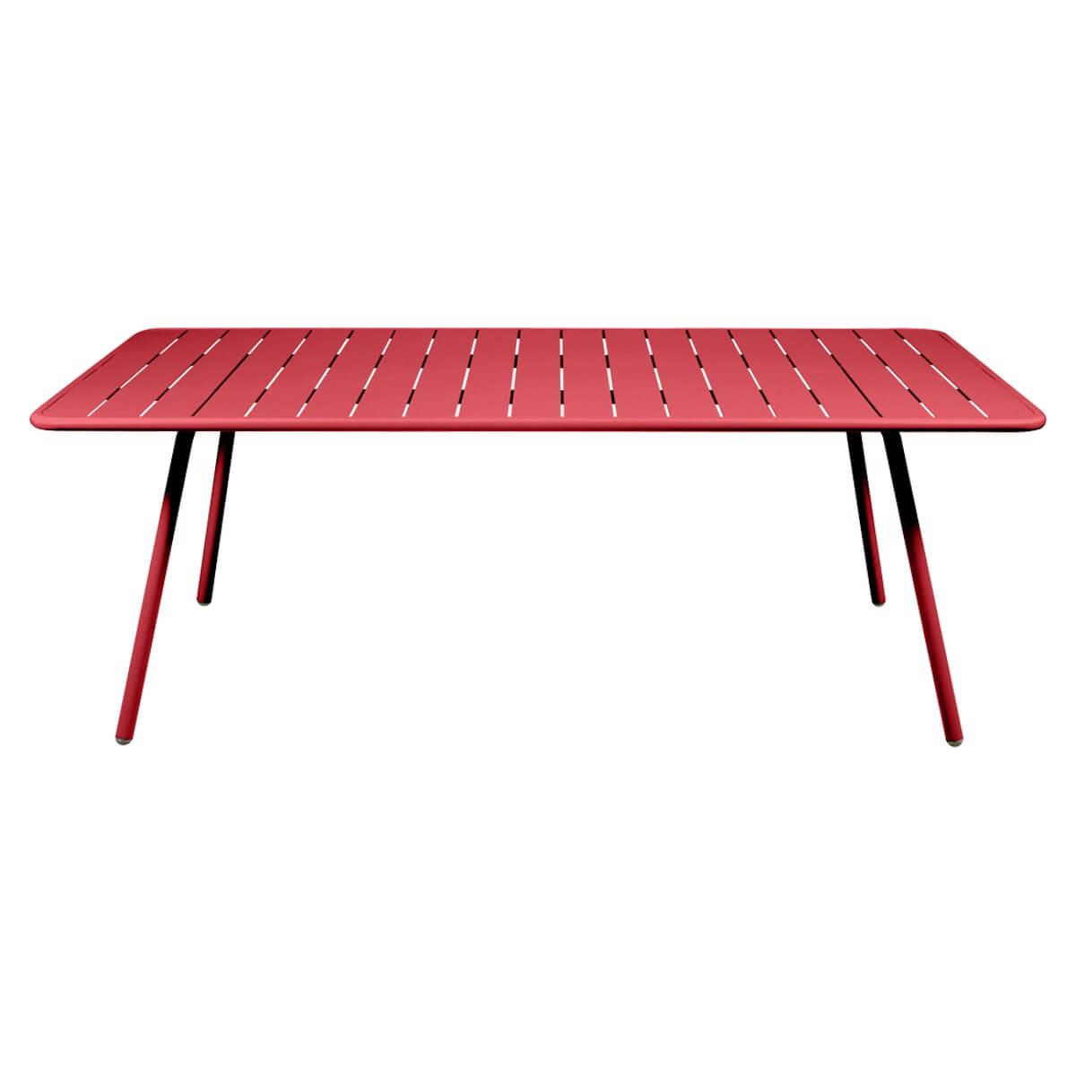 Table 207x100cm LUXEMBOURG Fermob coquelicot