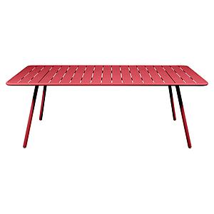 Table 207x100cm LUXEMBOURG Fermob coquelicot
