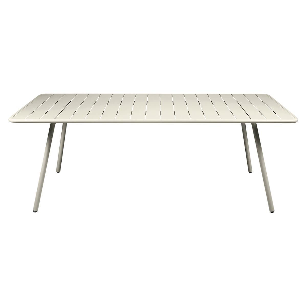 Table 207x100cm LUXEMBOURG Fermob gris argile