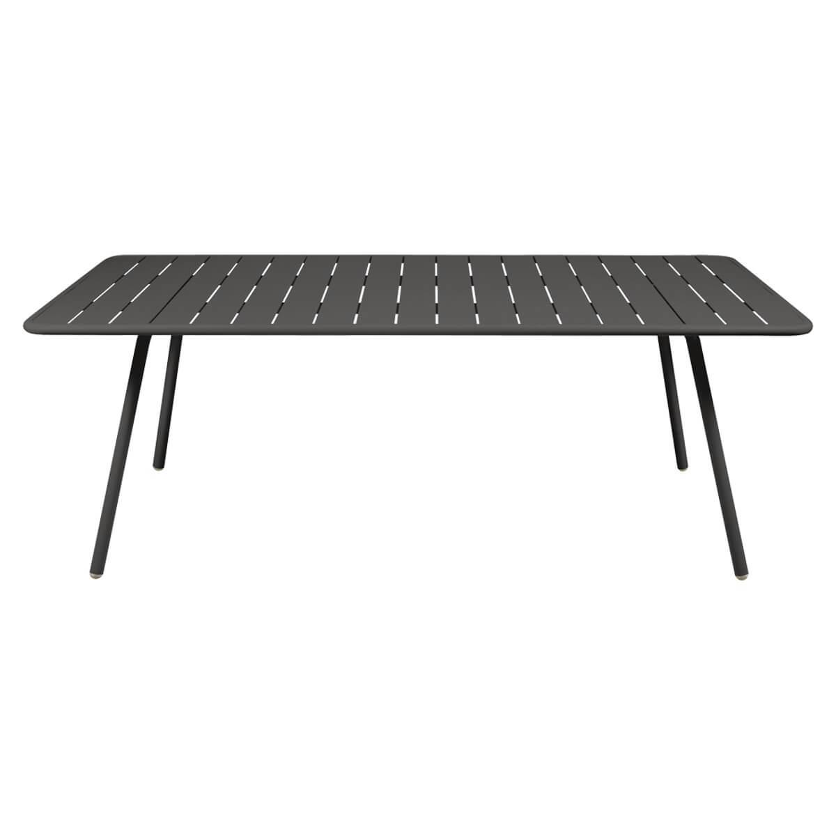 Table 207x100cm LUXEMBOURG Fermob noir réglisse