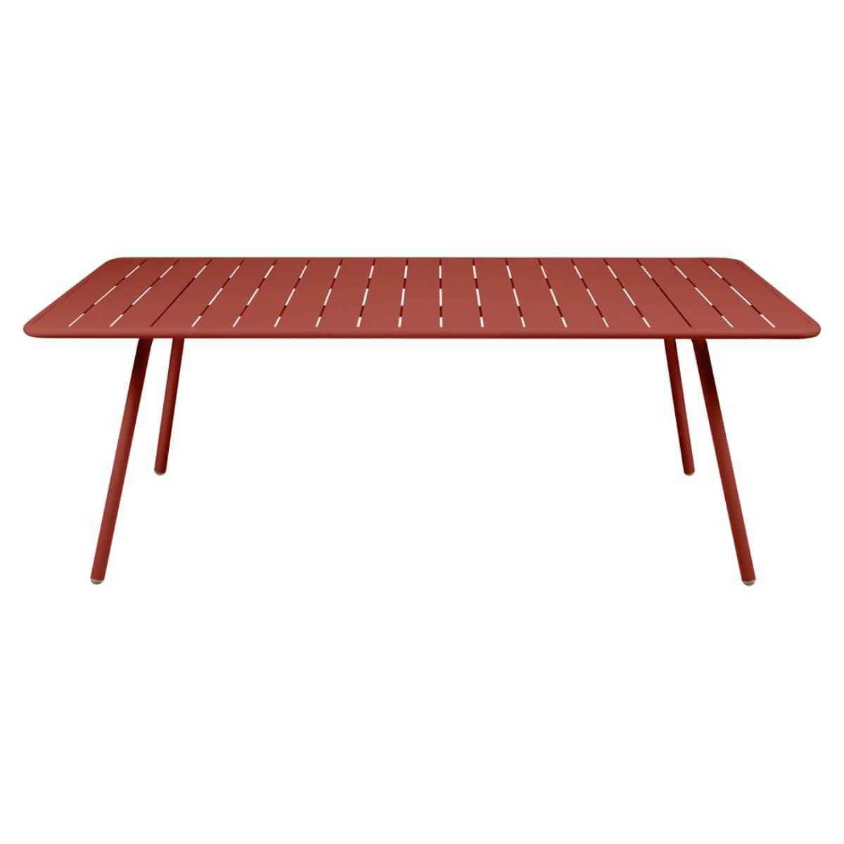 Table 207x100cm LUXEMBOURG Fermob rouge ocre