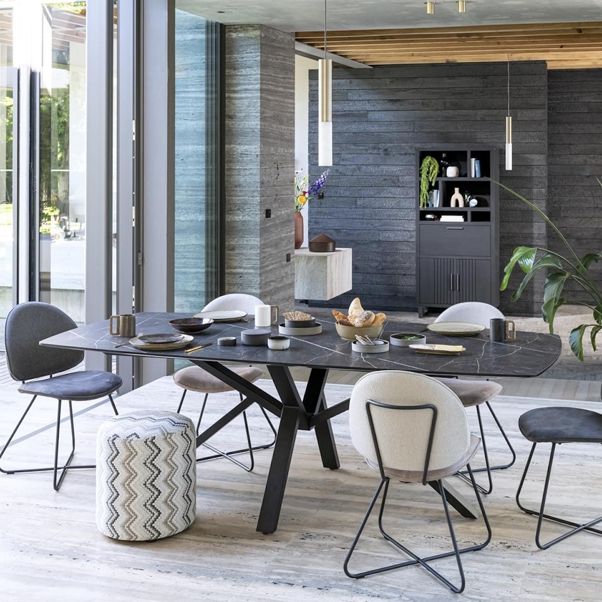 Table 270x115cm PALACE Henders & Hazel gris clair