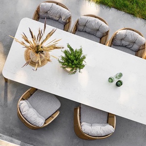 Table 280x100cm ASPECT Cane-line teck-blanc