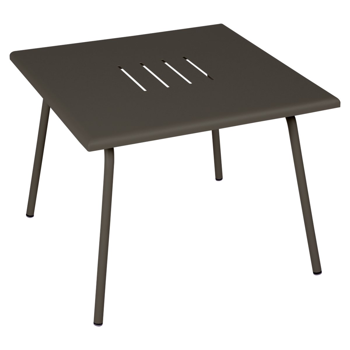 Table 57x57 cm LUXEMBOURG KIDS Fermob brun tonka