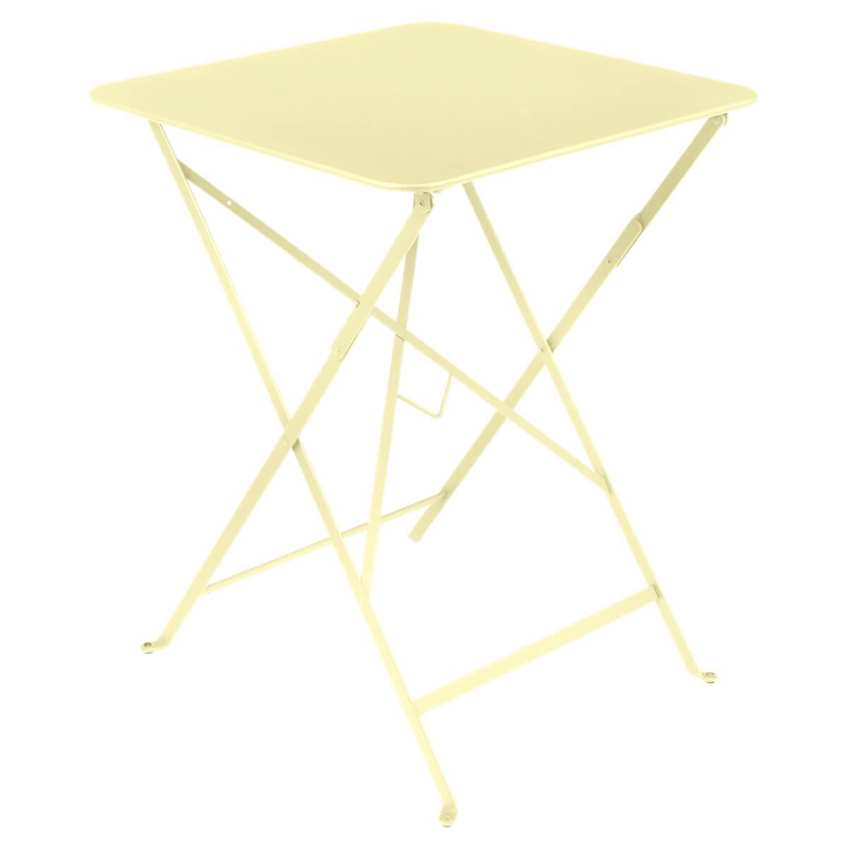 Table 57x57cm BISTRO Fermob citron givré