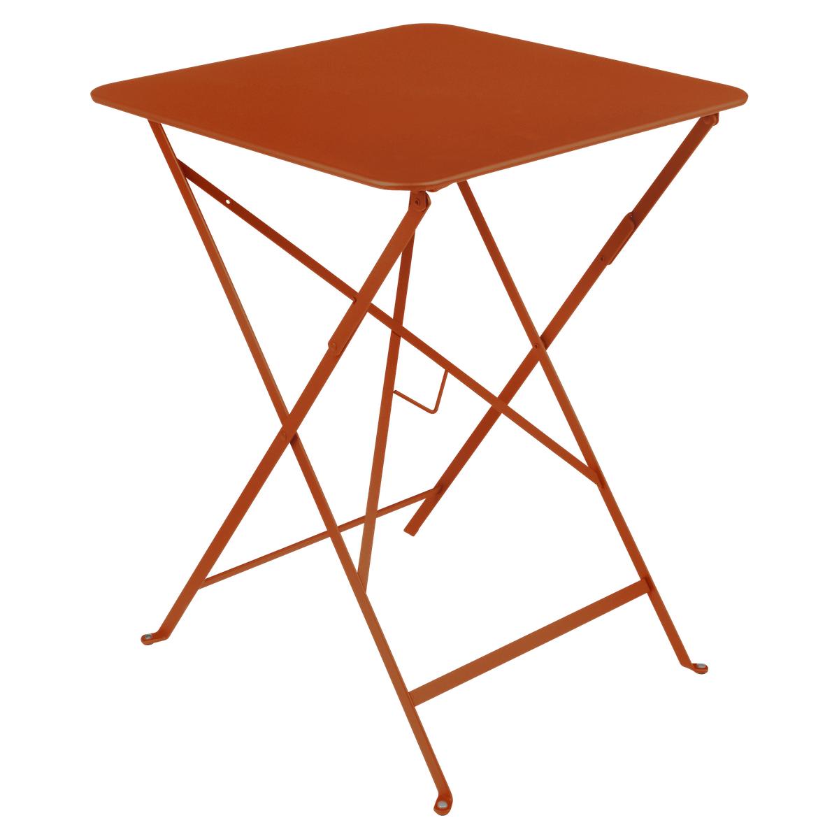 Table 57x57cm BISTRO Fermob orange confite