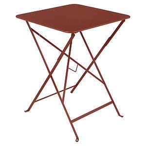 Table 57x57cm BISTRO Fermob rouge ocre