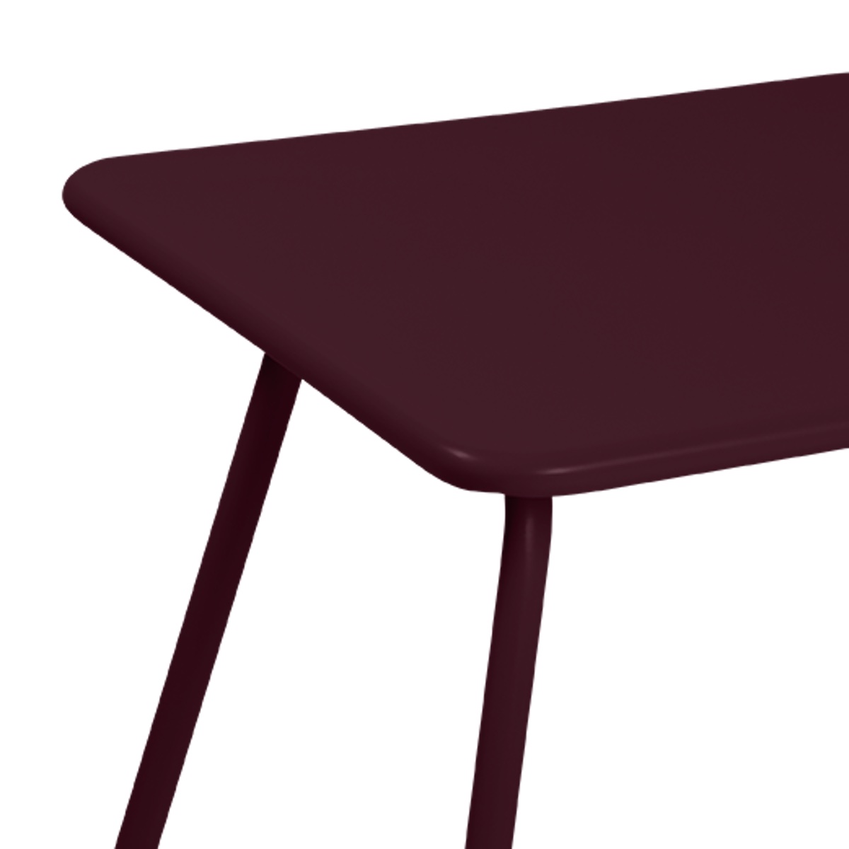 Table 57x57cm LUXEMBOURG KIDS Fermob cerise noir
