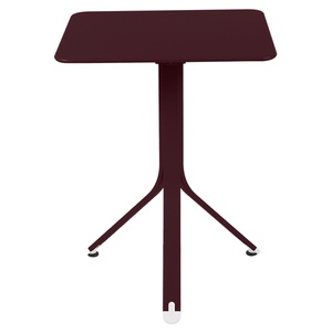 Table 57x57cm REST'O Fermob cerise noir