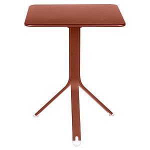 Table 57x57cm REST'O Fermob rouge ocre