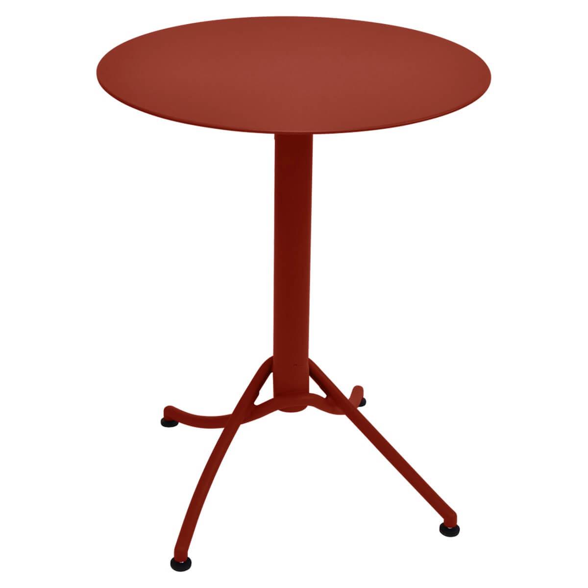 Table 60cm ARIANE Fermob rouge ocre
