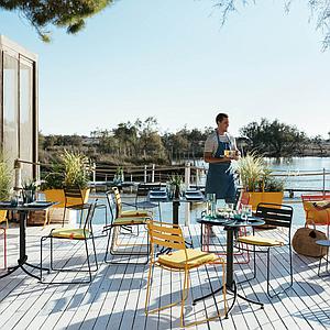 Table 60x70cm ARIANE Fermob bleu lagune