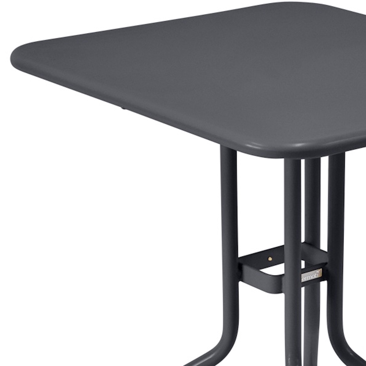 Table 60x70cm PETALE Fermob gris carbone