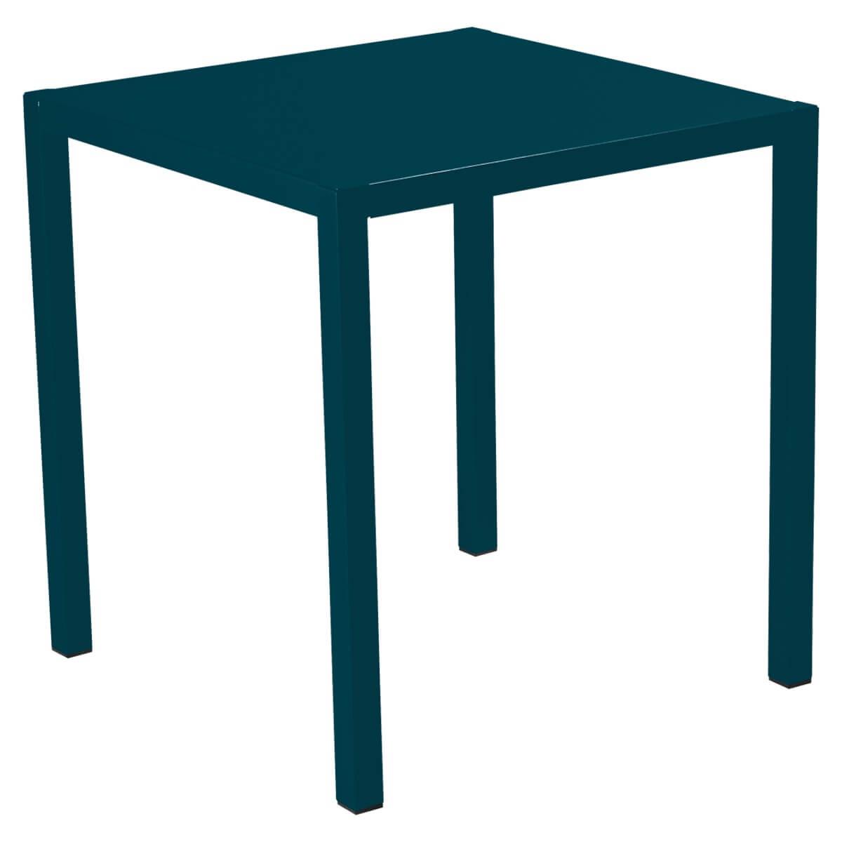 Table 70x70cm INSIDE OUT Fermob bleu acapulco