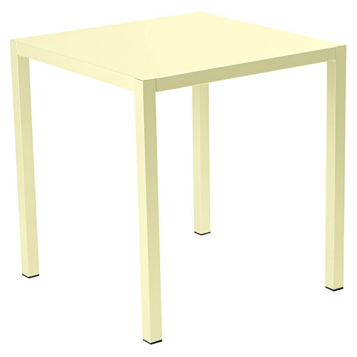 Table 70x70cm INSIDE OUT Fermob citron givré