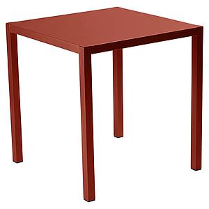 Table 70x70cm INSIDE OUT Fermob rouge ocre