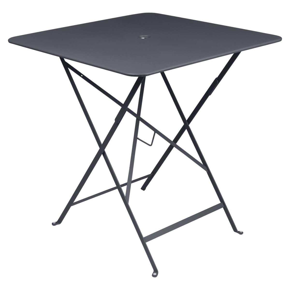 Table 71x71cm BISTRO Fermob gris carbone