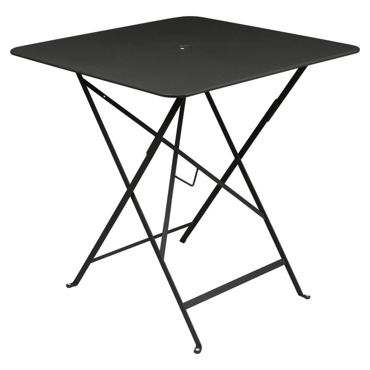 Table 71x71cm BISTRO Fermob noir réglisse
