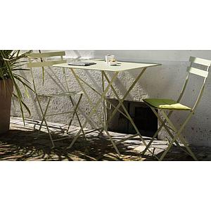 Table 71x71cm BISTRO Fermob rouge ocre