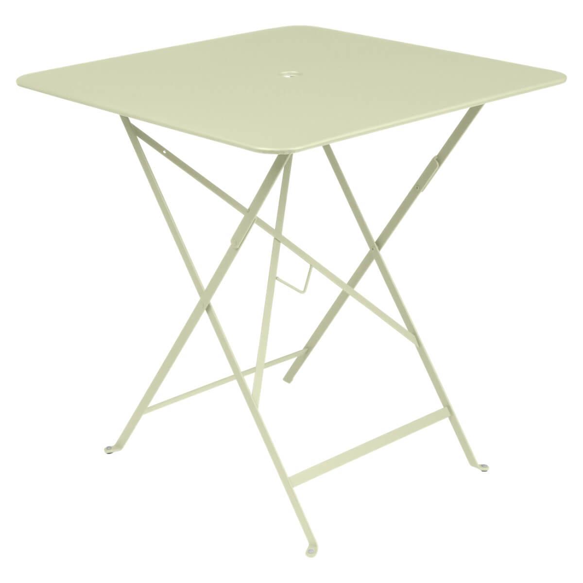 Table 71x71cm BISTRO Fermob vert tilleul
