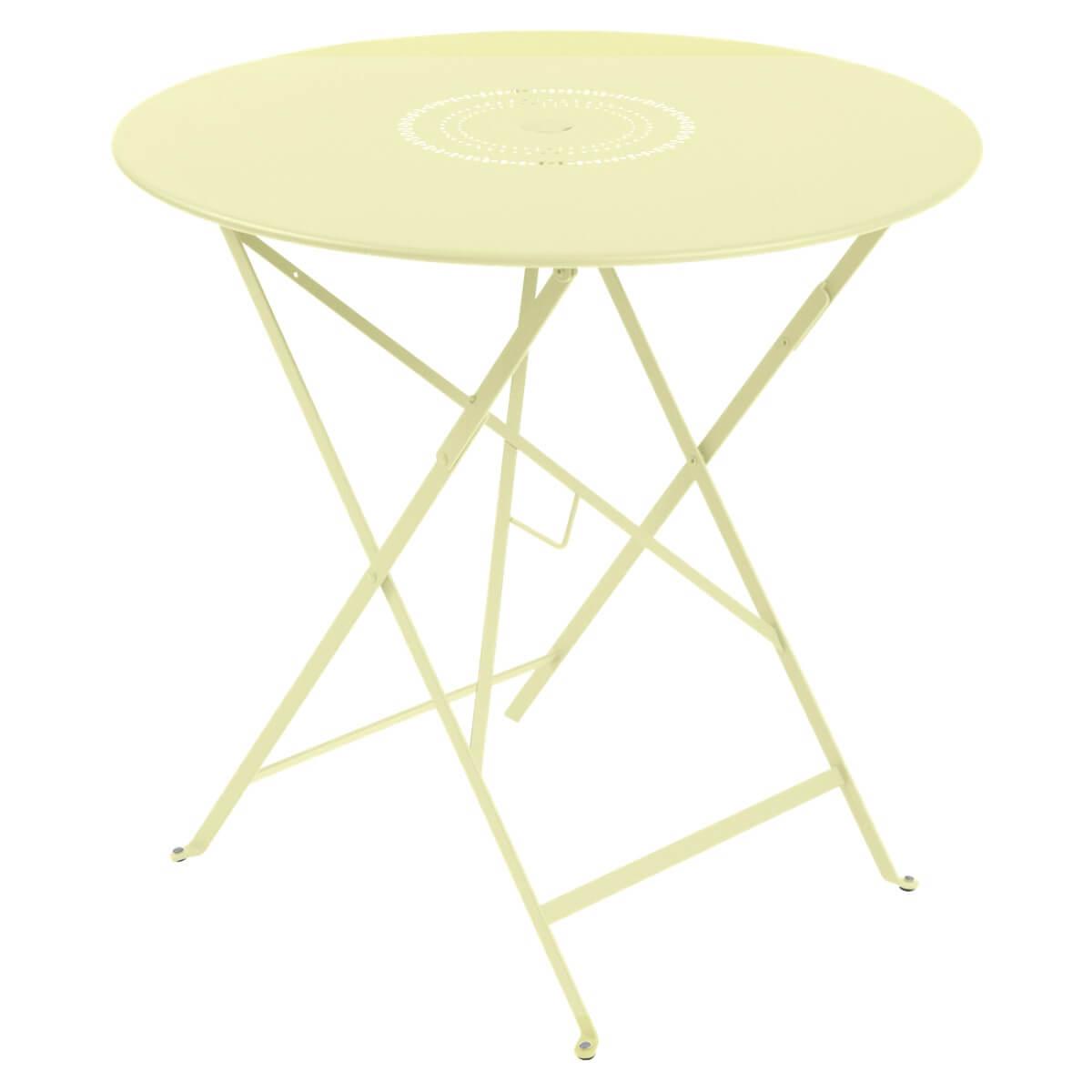 Table 77cm FLOREAL Fermob citron givré