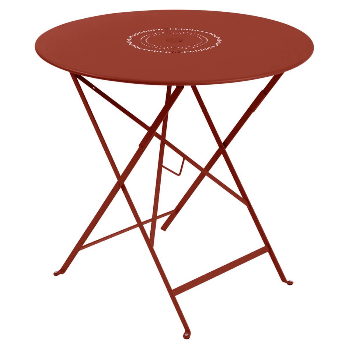 Table 77cm FLOREAL Fermob rouge ocre