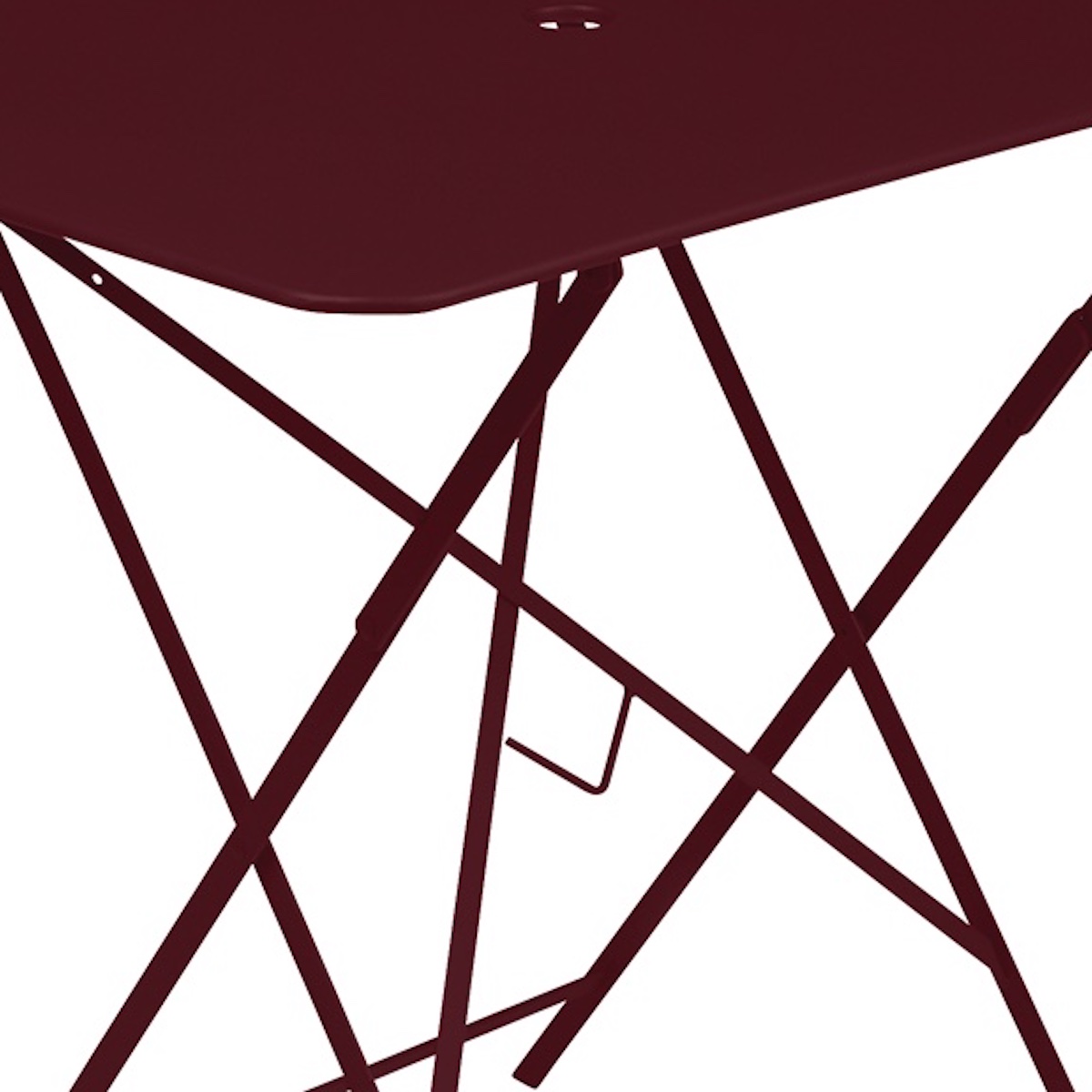 Table 77x57cm BISTRO Fermob cerise noir