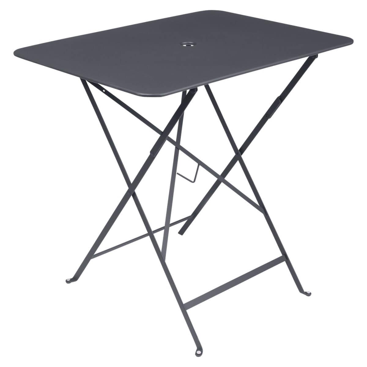 Table 77x57cm BISTRO Fermob gris carbone