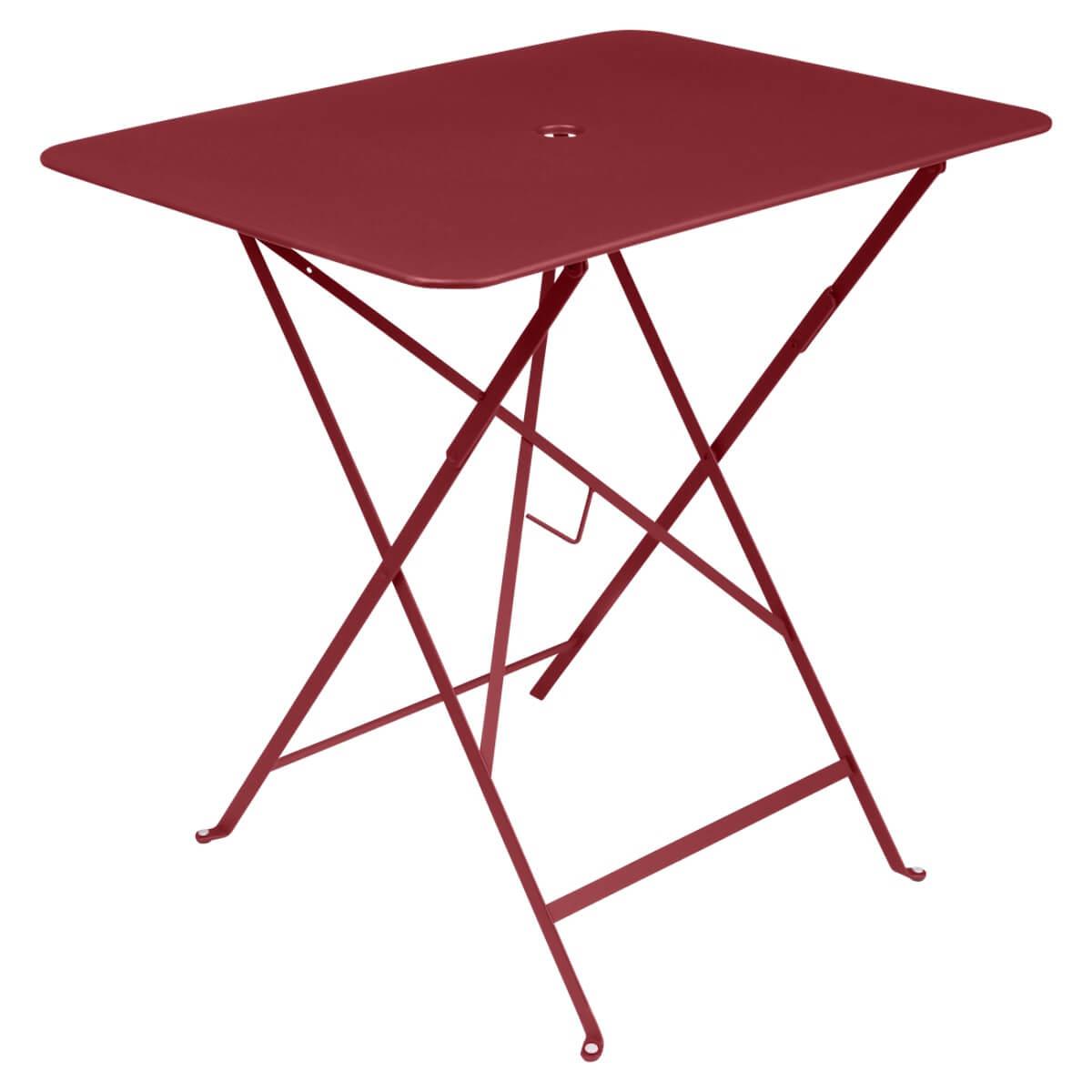 Table 77x57cm BISTRO Fermob rouge piment