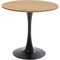 Table 80cm SCHICKERIA Kare Design aspect chêne et pied noir