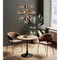 Table 80cm SCHICKERIA Kare Design aspect chêne et pied noir