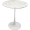 Table 80cm SCHICKERIA Kare Design aspect marbre blanc
