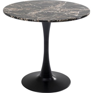 Table 80cm SCHICKERIA Kare Design aspect marbre noir