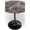 Table 80cm SCHICKERIA Kare Design aspect marbre noir