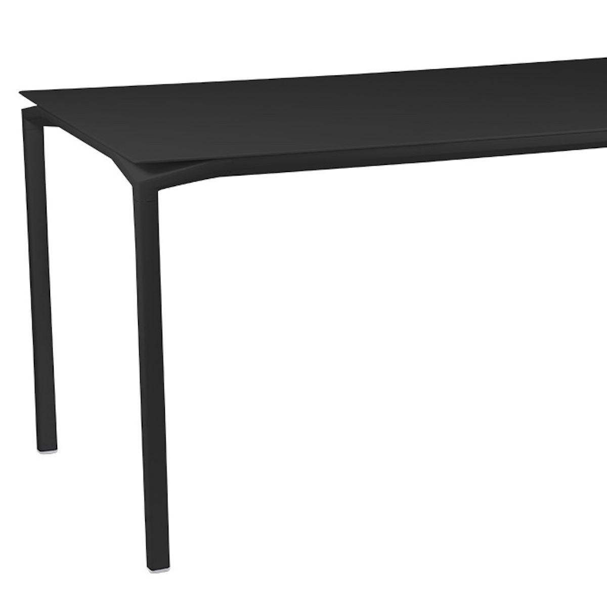 Table 80x160cm CALVI Fermob noir réglisse