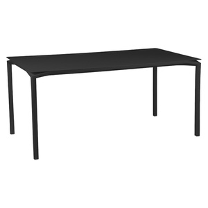 Table 80x160cm CALVI Fermob noir réglisse